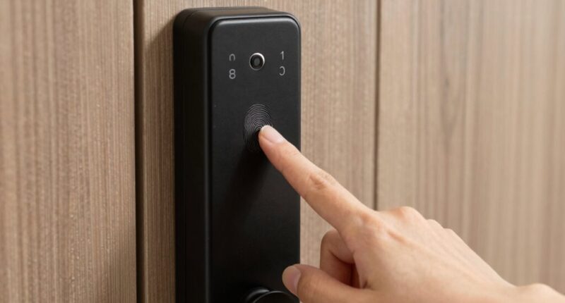 optimal fingerprint lock placement