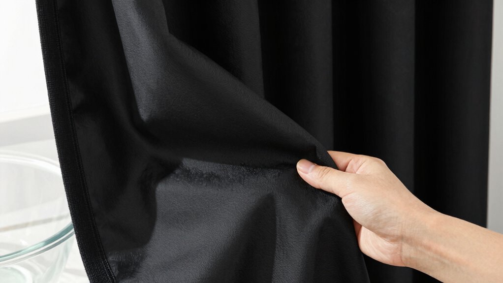 prepare curtains before washing