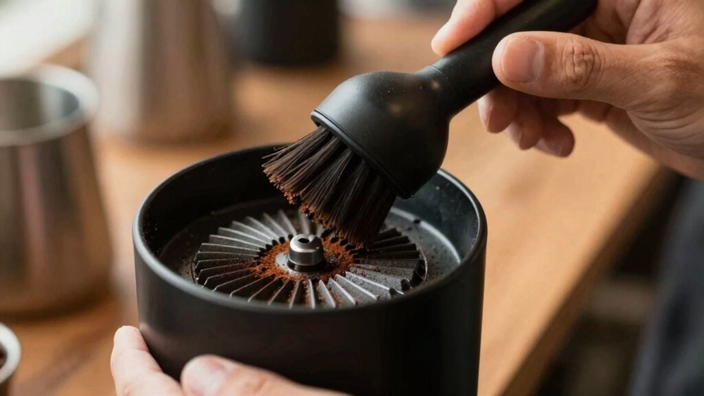 regular grinder cleaning routine