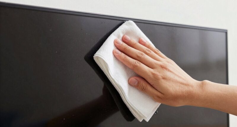 safe streak free tv cleaning