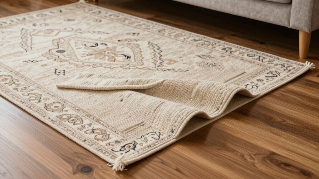 secure and stable rug layering