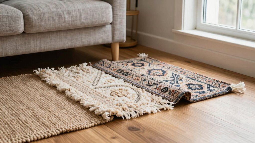 secure stable rug layering