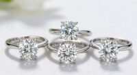 top 2 carat moissanite rings