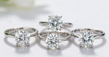 top 2 carat moissanite rings