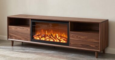 top 75 inch electric fireplace stands