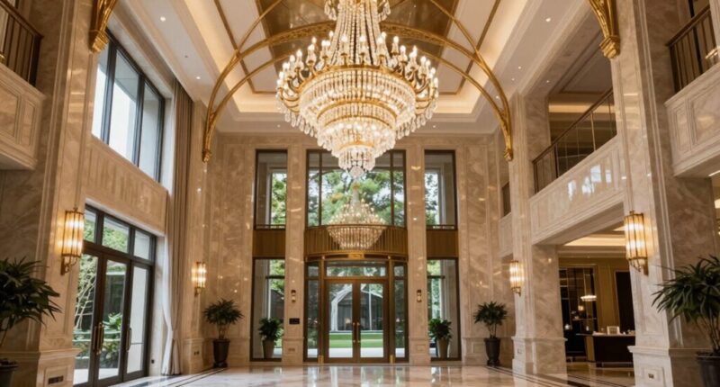top high ceiling chandeliers