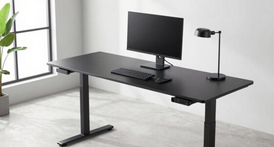 top l shaped electric desks