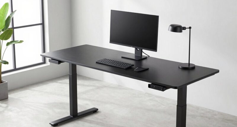 top l shaped electric desks