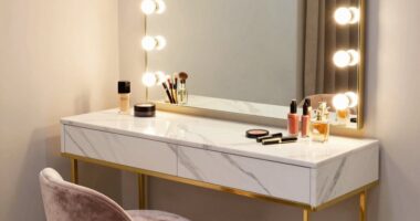 top large vanity light tables