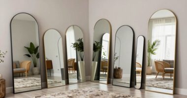 top oversized arched mirrors