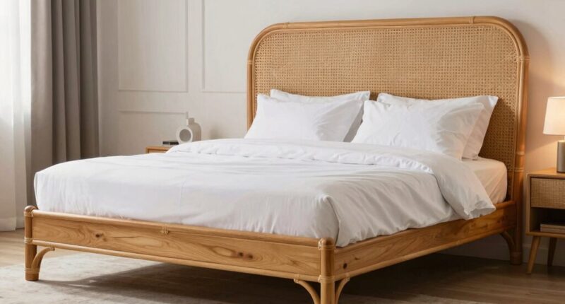 top rattan king bed frames