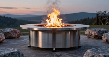 top stainless steel fire pits