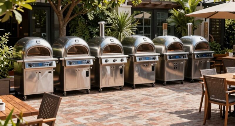 top stainless steel pizza ovens