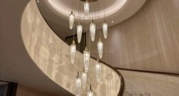top stairwell pendant chandeliers