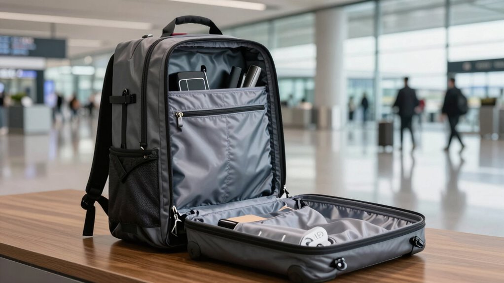 travel backpack size and features