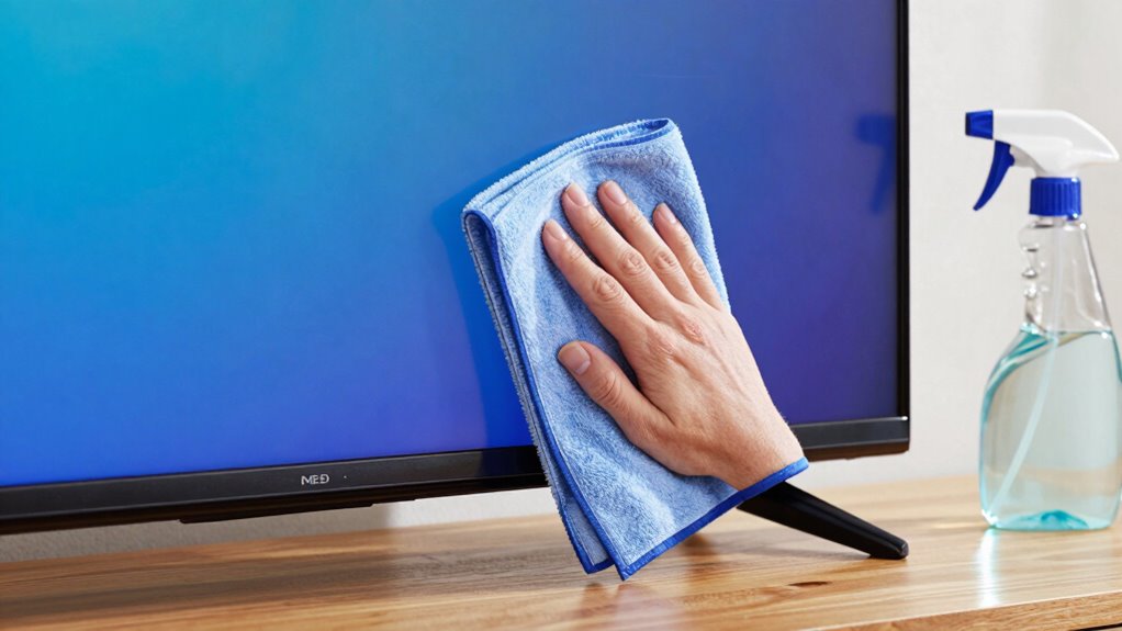 use soft safe cleaning tools