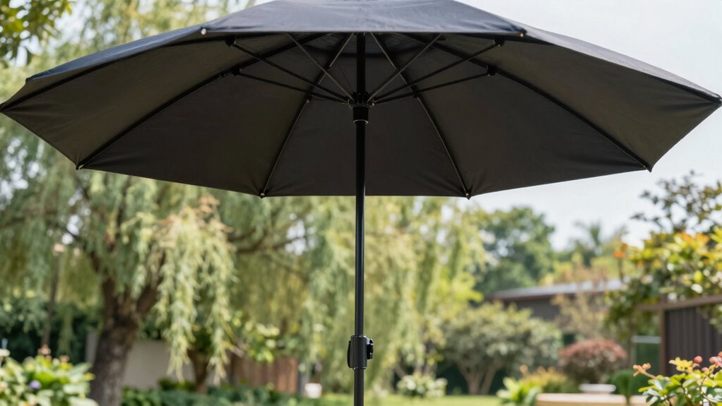 wind resistant umbrella features