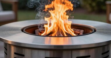 airflow design minimizes smoke