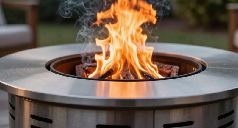 airflow design minimizes smoke