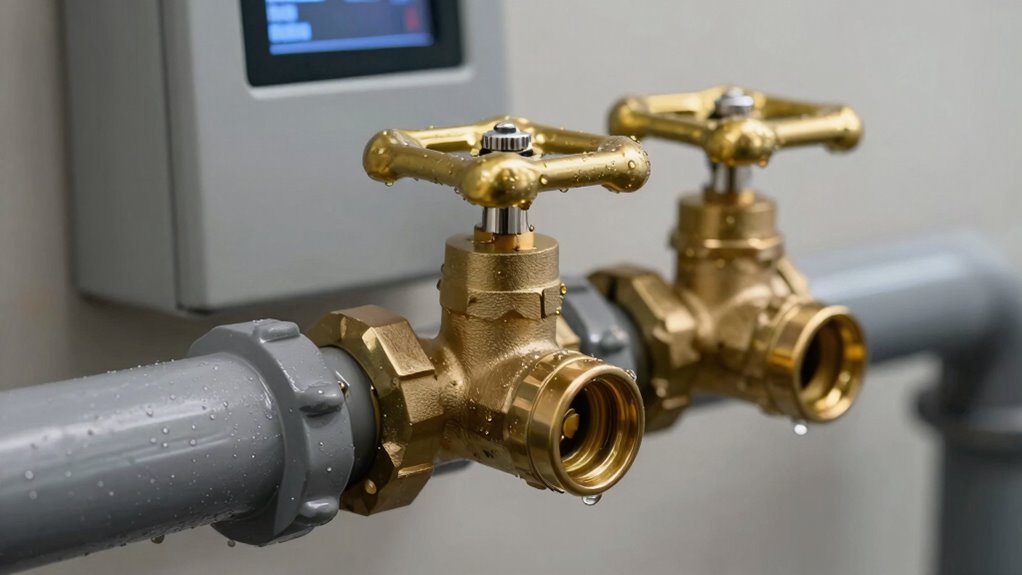 automatic leak detection and valves