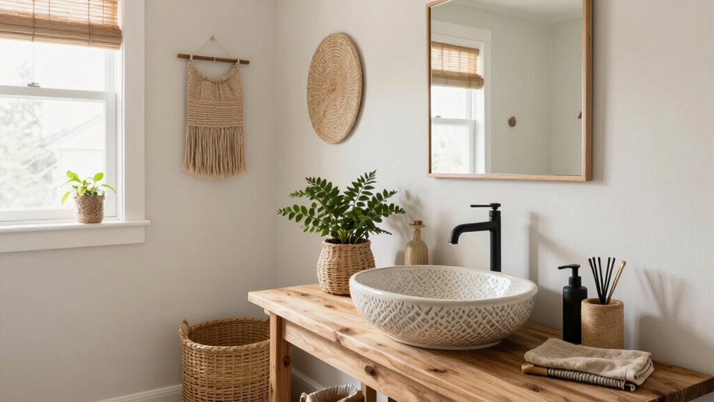boho bathroom transformation ideas