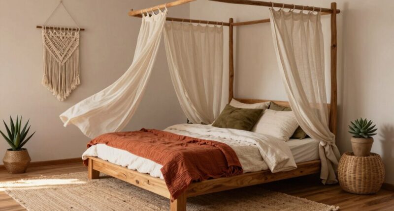 boho bedroom sleep flow