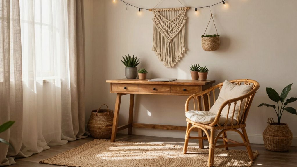 boho cozy workspace essentials