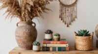 boho shelf styling ratio