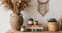 boho shelf styling ratio