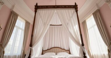 canopy bed curtain planning