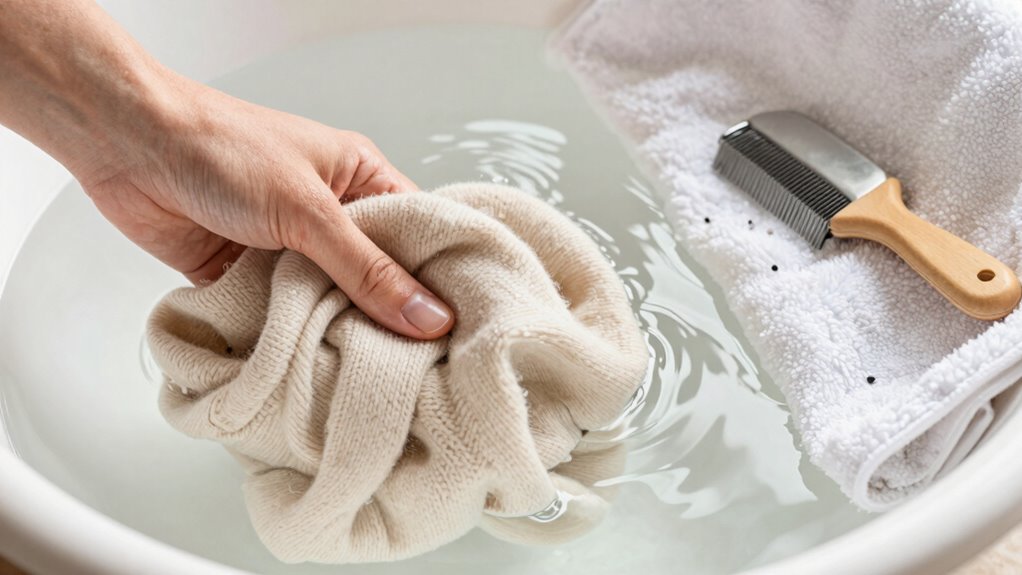 careful cashmere maintenance routine