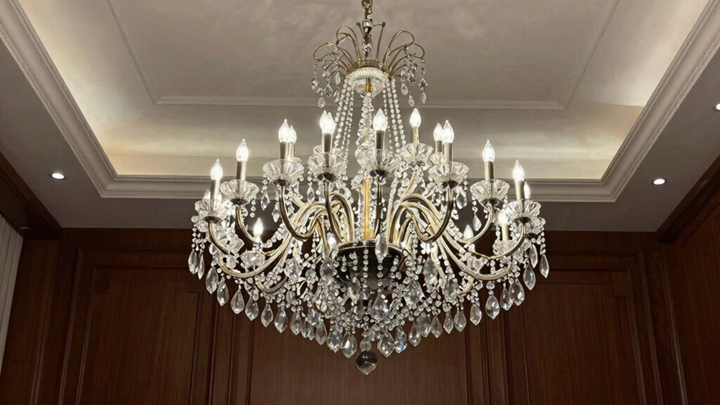 chandelier size and placement