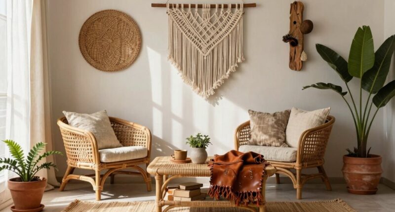 durable boho decor materials