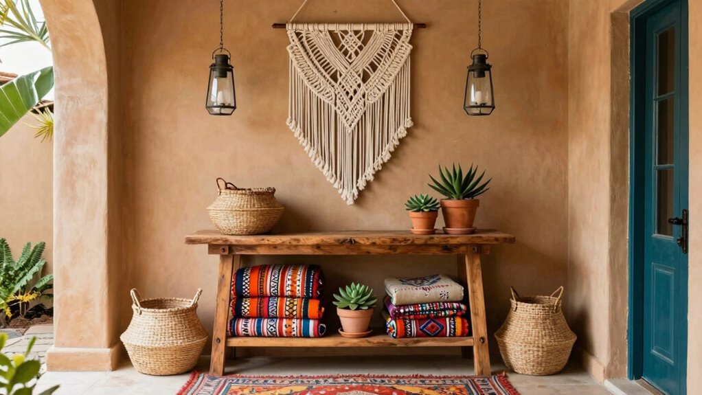 eclectic layered boho styling