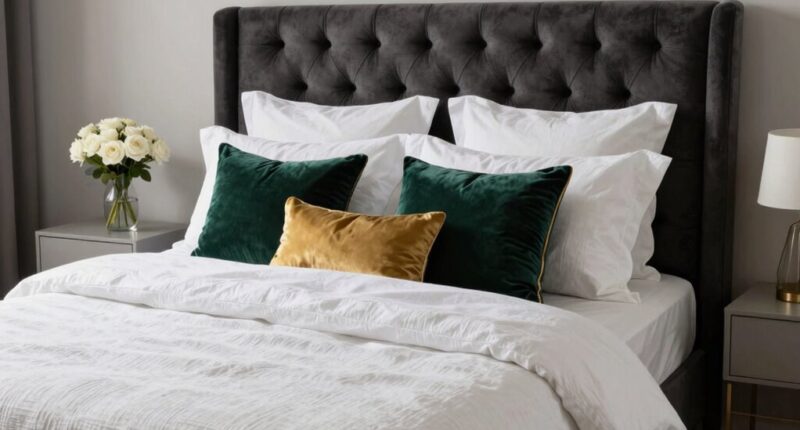 elegant coordinated plush bedding