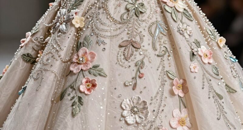 elegant decorative garment details
