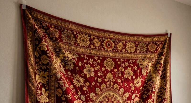 hanging tapestries without damage