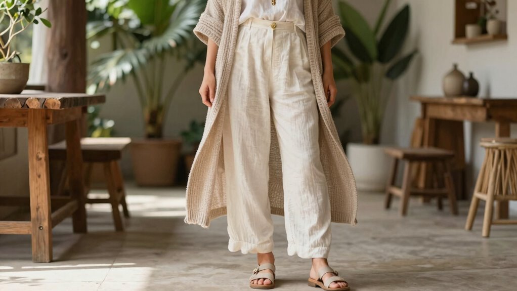 layered neutral boho accessories