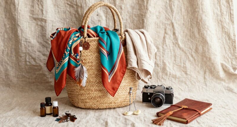 minimalist boho packing