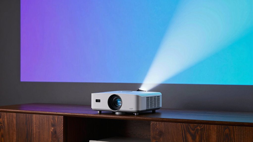 optimal projector cabinet height