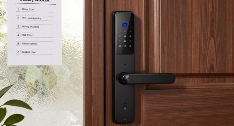 preparing for smart lock installation
