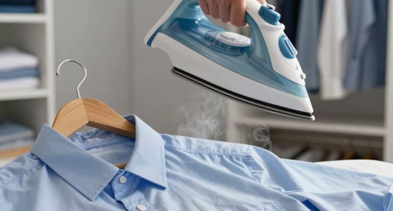 proper steam clothing technique