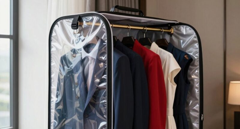 properly pack suits and dresses