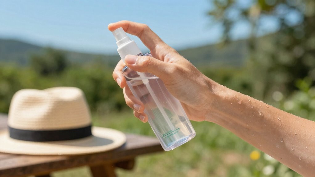 reapply sunscreen regularly outdoors