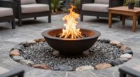 safe fire pit setup