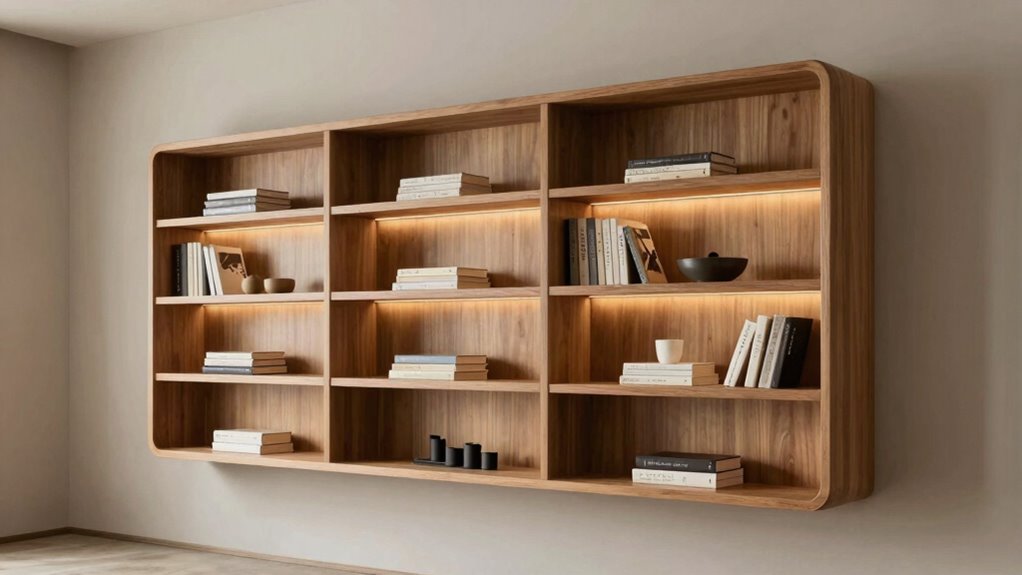 seamless custom shelving installation