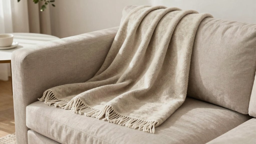 strategic decorative throw placement