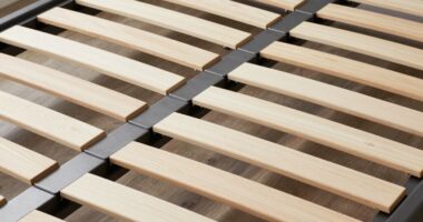 supportive noise reducing slats