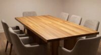 table size and spacing