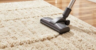 vacuum rotate rug regularly